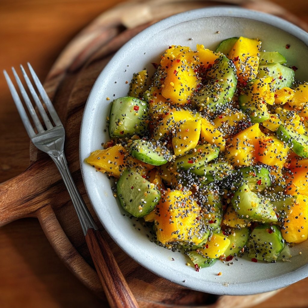 Bright Mango Poppy Seed Salad