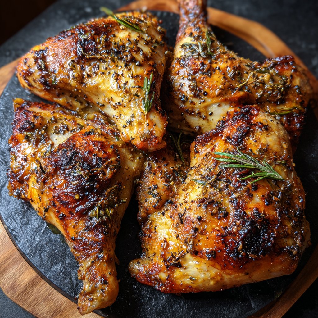 Herbed Roasted Chicken Leg Quarters
