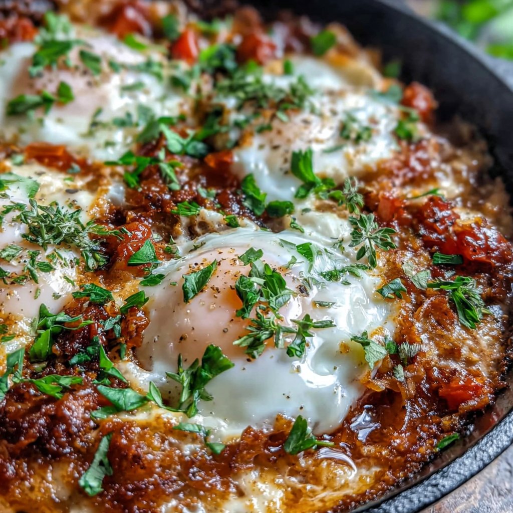 High Protein Shakshuka Skillet