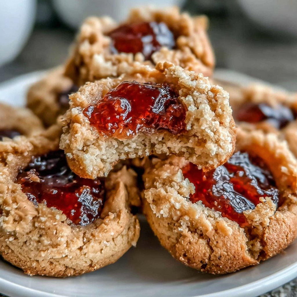 Peanut Butter & Jelly Thumbprints