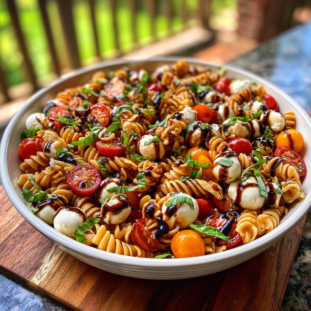 Quick Balsamic Pasta Salad