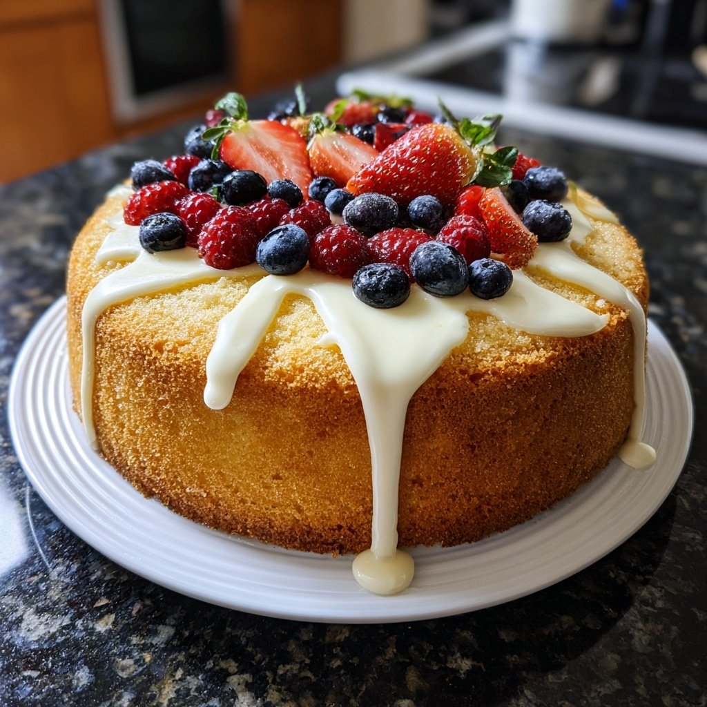 Dessert Vanilla Sponge Cake